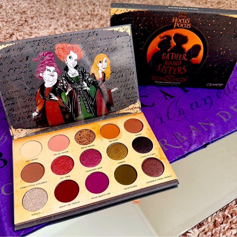 Colourpop Hocus Pocus Eyeshadow Palette Vibrant Shades